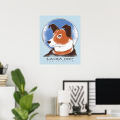 Laika sowjetischer Weltraumhund 1957 Poster (Heimbüro)