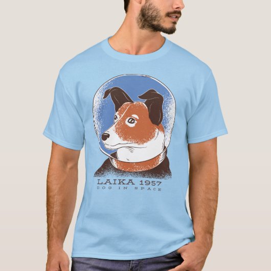 Laika sowjetischer Weltraumhund 1957 T-Shirt (Vorderseite)