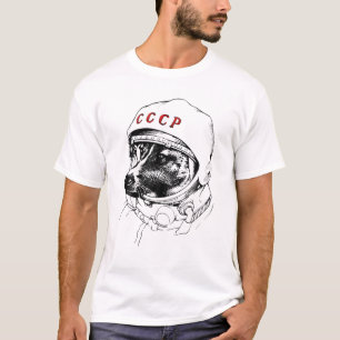 Laika Space Dog Produkt Vintag CCCP Russland T-Shirt