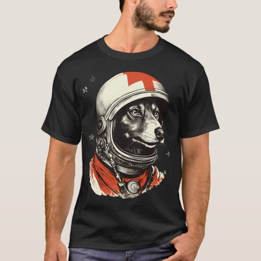 Laika Space Traveler T-Shirt (Vorderseite)