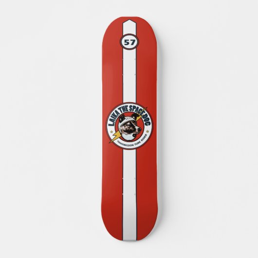Laika The Space Hund Old School #57: 70er Skateboa Skateboard (Vorne)