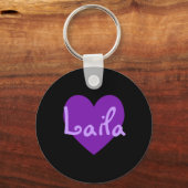 Laila in Lila Schlüsselanhänger (Vorderseite)