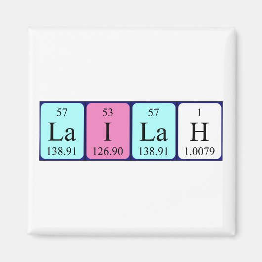 Lailah Periodenmagnet Magnet (Vorne)