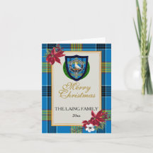 Laing schottischer Clan Tartan & Wappen