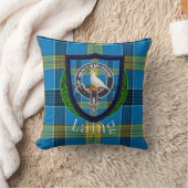Laing Scottish Clan Tartan & Crest Kissen (Decke)