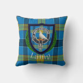 Laing Scottish Clan Tartan & Crest Kissen (Rückseite)