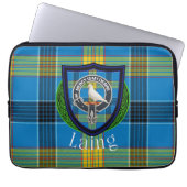 Laing Scottish Clan Tartan & Crest Laptopschutzhülle (Vorderseite)