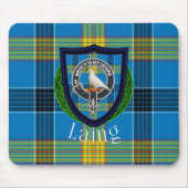 Laing Scottish Clan Tartan & Crest Mousepad (Vorne)