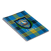Laing Scottish Clan Tartan & Crest Notizblock (Rechte Seite)