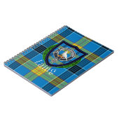Laing Scottish Clan Tartan & Crest Notizblock (Linke Seite)