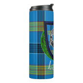 Laing Scottish Clan Tartan & Crest Thermosbecher (Nach links gedreht)