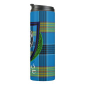 Laing Scottish Clan Tartan & Crest Thermosbecher (Nach rechts gedreht)