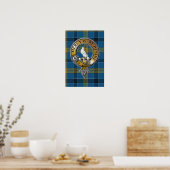 Laing Tartan & Abzeichen Poster (Küche)