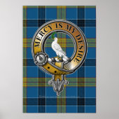 Laing Tartan & Abzeichen Poster (Vorne)