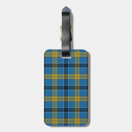 Laing Tartan Gepäckanhänger (Rückseite vertikal)