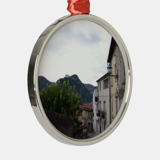 Laino Borgo Silbernes Ornament (Rechts)
