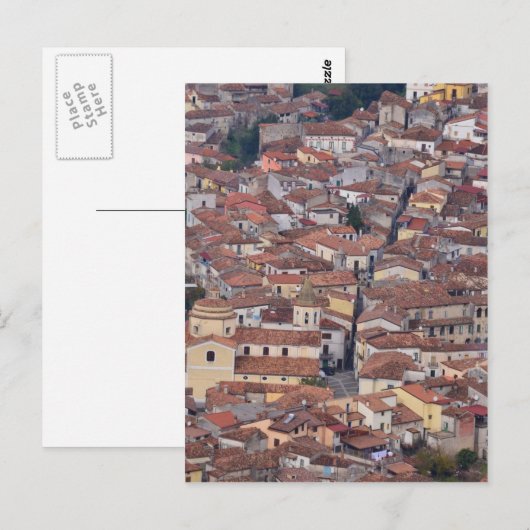Laino Borgo von oben Postkarte (Vorne/Hinten)
