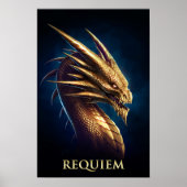 "Laira" Golddrache des Requiems Poster (Vorne)
