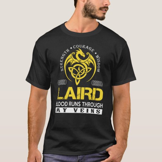 LAIRD Blut fließt durch meine Adern T-Shirt (Vorderseite)