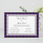 Laird Scottish Wedding Einladung (Stehend Vorderseite)