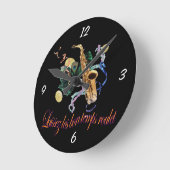 Laissez le Bon Temps Roulet Wall Clock Runde Wanduhr (Winkel)