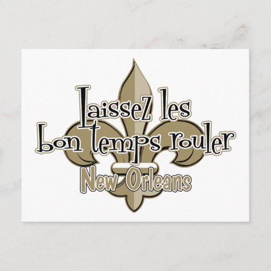 Laissez le bon temps rouller postkarte (Vorderseite)