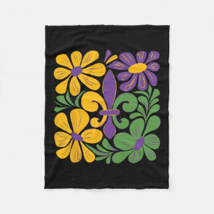 Laissez Les Bon Temps Rouler Funny Boho Coquette m Fleecedecke