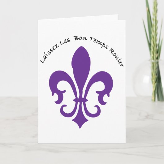 Laissez les Bon Temps rouler Karte (Vorderseite)