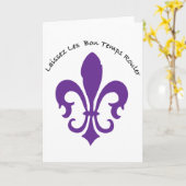 Laissez les Bon Temps rouler Karte (Gelbe Blume)