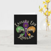 Laissez Les Bon Temps Rouler Mardi Gras 2025 Fleur Karte (Gelbe Blume)