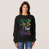 Laissez Les Bon Temps Rouler Mardi Gras Beads Sweatshirt (Vorne ganz)