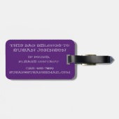 Laissez Les Bon Temps Rouler Mardi Gras King Cake Gepäckanhänger (Rückseite horizontal)