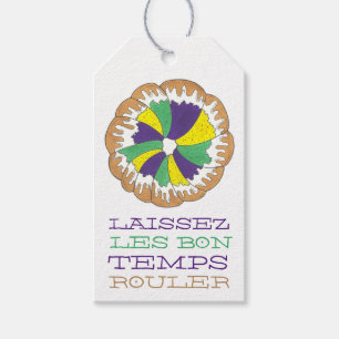Laissez Les Bon Temps Rouler Mardi Gras King Cake Geschenkanhänger