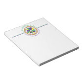 Laissez Les Bon Temps Rouler Mardi Gras King Cake Notizblock (angewinkelt)