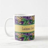 Laissez Les Bon Temps Rouler Mardi Gras Masks Kaffeetasse (Links)