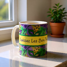 Laissez Les Bon Temps Rouler Mardi Gras Masks Kaffeetasse