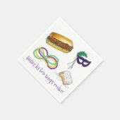 Laissez Les Bon Temps Rouler Mardi Gras NOLA Serviette (Ecke)