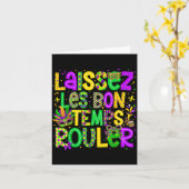 Laissez Les Bon Temps Rouler Matching Mardi Gras P Karte (Gelbe Blume)
