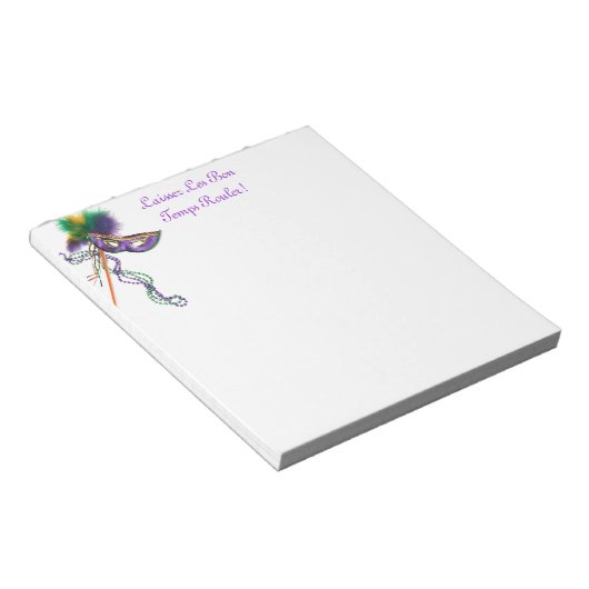 Laissez Les Bon Temps Rouler! Notizblock (angewinkelt)