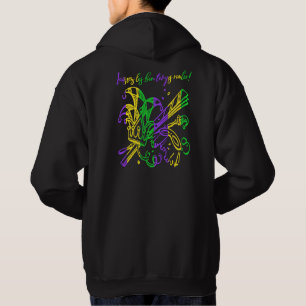 Laissez les bon temps rouler Typografie Mardi Gras Hoodie