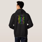 Laissez les bon temps rouler Typografie Mardi Gras Hoodie (Schwarz voll)