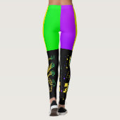 Laissez les bon temps rouler Typografie Mardi Gras Leggings (Rückseite)