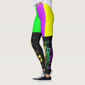 Laissez les bon temps rouler Typografie Mardi Gras Leggings (Links)