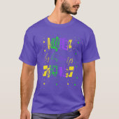 Laissez les bon temps rouler Typografie Mardi Gras T-Shirt (Vorderseite)