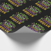 Laissez Les Bons Temps Rouler Mardi Gras Geschenkpapier (Ecke)
