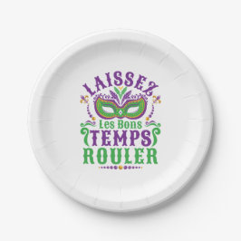 Laissez Les Bons Temps Rouler Mardi Gras Pappteller