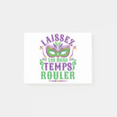 Laissez Les Bons Temps Rouler Mardi Gras Post-it Klebezettel (Vorderseite)