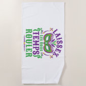 Laissez Les Bons Temps Rouler Mardi Gras Strandtuch (Vorderseite)