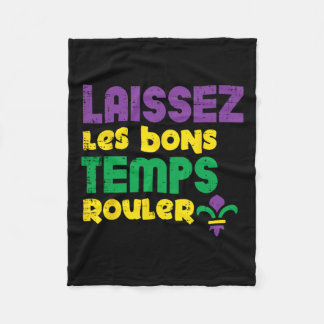 Laissez Les Bons Temps Rouler Mardi Gras T-Shirt M Fleecedecke