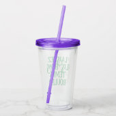 Laissez Les Bons Temps Rouler Travel Tumbler Acryltrinkbecher (Rückseite)